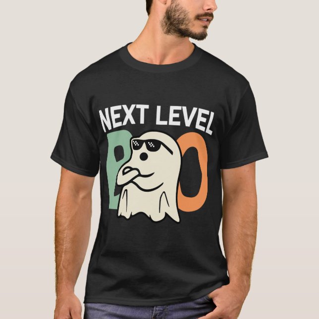 Camiseta Gracioso Boo de siguiente nivel Funny Boo Ghost Ma (Anverso)