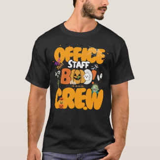 Camiseta ¡Gracioso Boo del personal de la oficina! Crew Hal