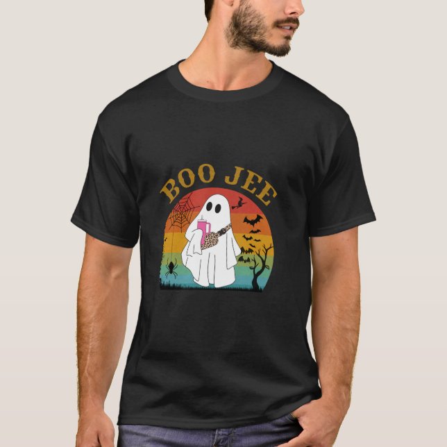 Camiseta Gracioso Boo Ghost Costume Boojee Retro Boo (Anverso)
