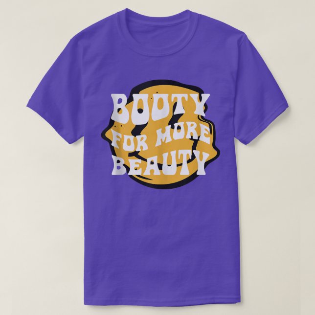 Camiseta Gracioso Booty De Gran Cuadrado Para Más Belleza - (Diseño del anverso)