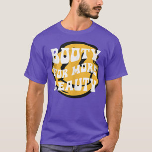 Camiseta Gracioso Booty De Gran Cuadrado Para Más Belleza -