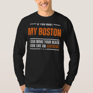 Camiseta Gracioso Boston Terrier Lover Tee - La Muerte Se P