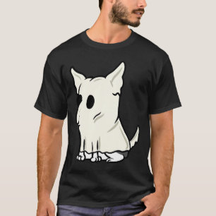 Camiseta Gracioso Boston Terrier miedo fantasma disfraz Hal