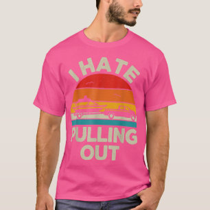Camiseta Gracioso Bote Que Odio Sacar Captai De Barco Retro