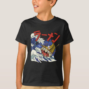 Camiseta Gracioso Bowl de Ramen durante una tormenta oceáni