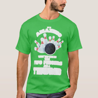 Camiseta Gracioso Bowling Dos Dedos A Thumb T