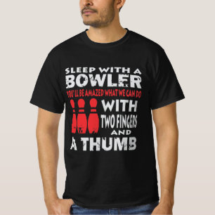 Camiseta Gracioso Bowling Shirt Gift Dormir Con Bowler