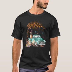 Camiseta Gracioso Boxer Dog Bunny Truck Hunt Eggs Tree East