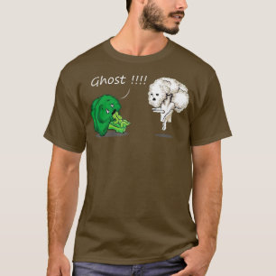 Camiseta Gracioso brócoli asustado por Ghost Cauliflower Fu
