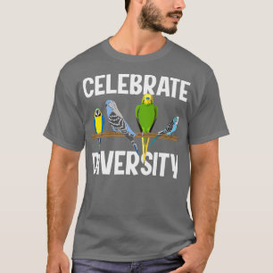Camiseta Gracioso Budgie Parrot Gift Hombres Mujeres Guay P