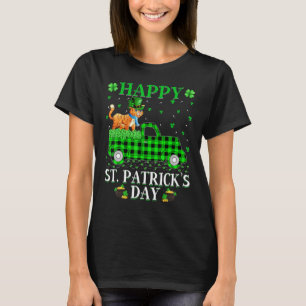 Camiseta Gracioso Búfalo Plaid Green Truck Bobcat St. Patri