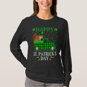 Camiseta Gracioso Búfalo Plaid Green Truck Chipmunk St Patr