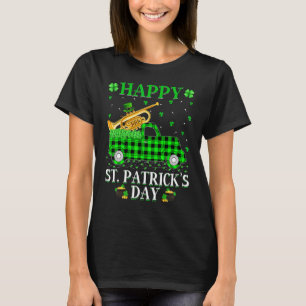 Camiseta Gracioso Búfalo Plaid Green Truck Cornet St Patric