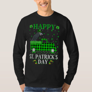 Camiseta Gracioso Búfalo Plaid Green Truck Crow Bird St Pat