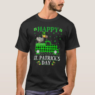 Camiseta Gracioso Búfalo Plaid Green Truck Dodo Bird St Pat