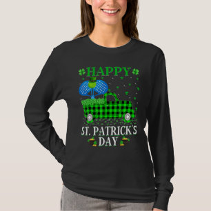 Camiseta Gracioso Búfalo Plaid Green Truck Padel St. Patric