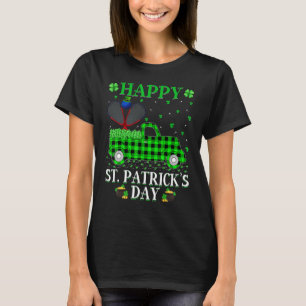 Camiseta Gracioso Búfalo Plaid Green Truck Racquetball St P