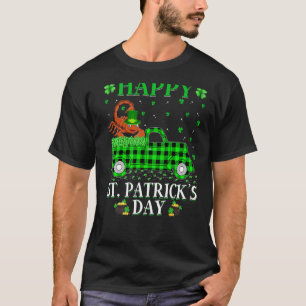 Camiseta Gracioso Búfalo Plaid Green Truck Scorpion St Patr