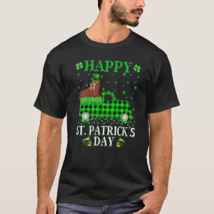 Camiseta Gracioso Búfalo Plaid Green Truck Walrus St Patric