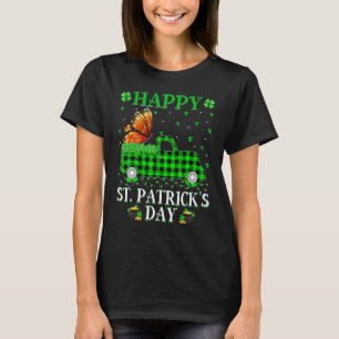 Camiseta Gracioso búfalo revestido Green Truck Butterfly St