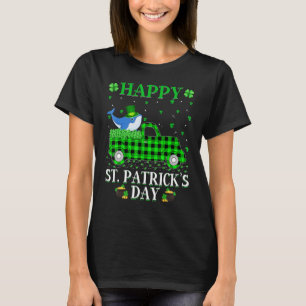 Camiseta Gracioso búfalo revuelto Green Truck Blue Whale St