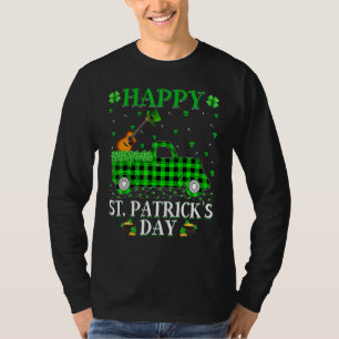Camiseta Gracioso búfalo tocado Green Truck Guitar St. Patr
