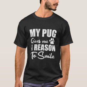 Camiseta Gracioso buggy diciendo sonrisa de Pug