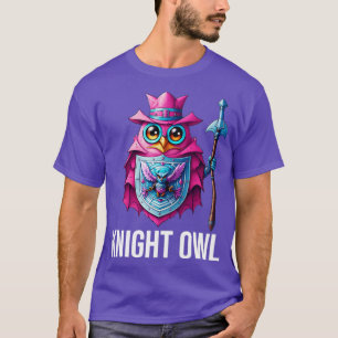 Camiseta Gracioso búho medieval Knight2