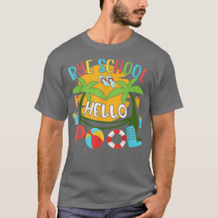 Camiseta Gracioso Bye School Hello Summer Con Gafas De Sol 
