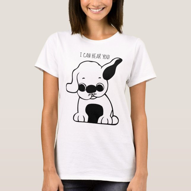 Camiseta Gracioso cachorro (Anverso)