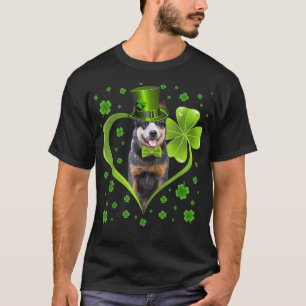 Camiseta Gracioso cachorro Shamrock Australian Cattle Dog S
