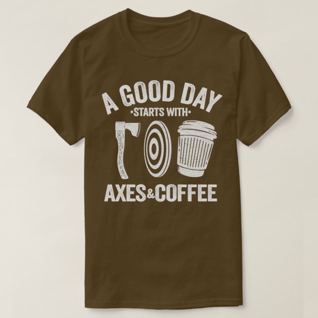 Camiseta Gracioso Café Ax Tirando Cita Regalo Hatchet 1 (Diseño del anverso)