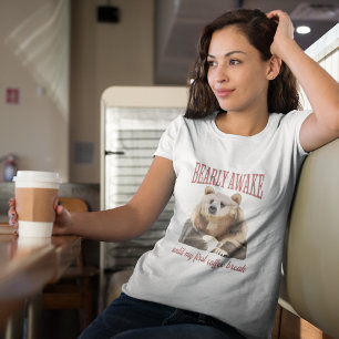Camiseta Gracioso café de oso pardo los amantes de Pun