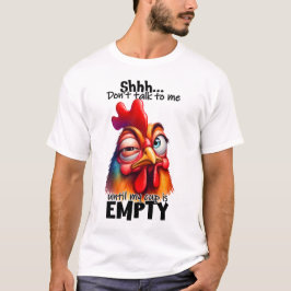 Camiseta Gracioso café de pollo