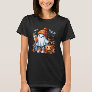 Camiseta Gracioso café fantasma Jack O Lantern Spooky Seaso