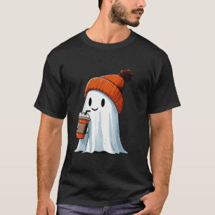 Camiseta Gracioso café fantasma Lover Pumpkin Latte Hallow