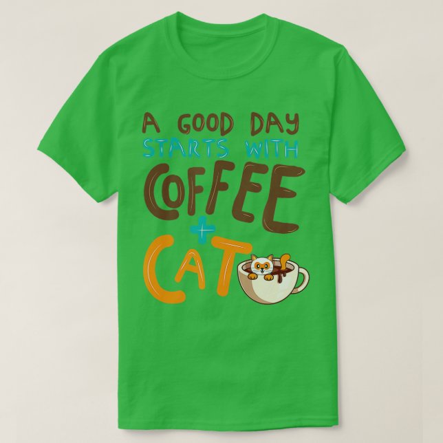Camiseta Gracioso café gato Mug Cat Lover Café Café Cat Mam (Diseño del anverso)