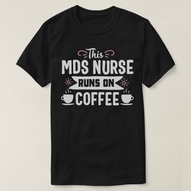 Camiseta Gracioso café MDS Enfermero Novedad de Enfermería  (Diseño del anverso)
