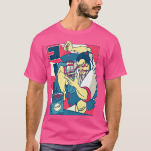 Camiseta Gracioso café negro Samurai Warrior