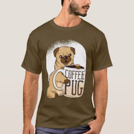Camiseta Gracioso café PUG Perros Amantes de Personalizado