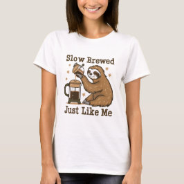 Camiseta Gracioso Café Sloth