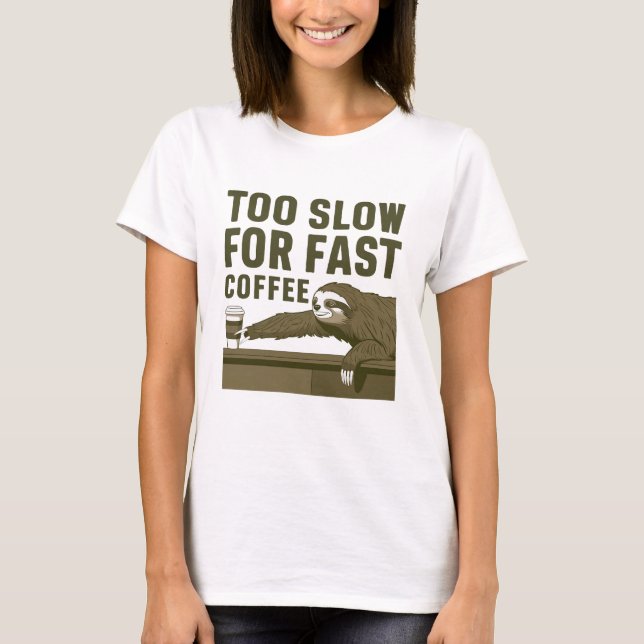 Camiseta Gracioso Café Sloth (Anverso)