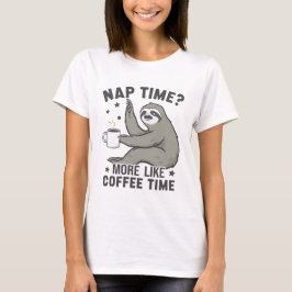 Camiseta Gracioso Café Sloth