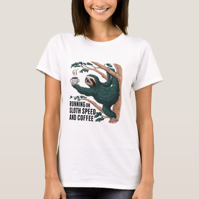 Camiseta Gracioso Café Sloth (Anverso)