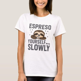 Camiseta Gracioso Café Sloth