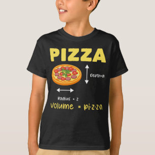 Camiseta Gracioso Cálculo del Volumen de Matemáticas Pizz