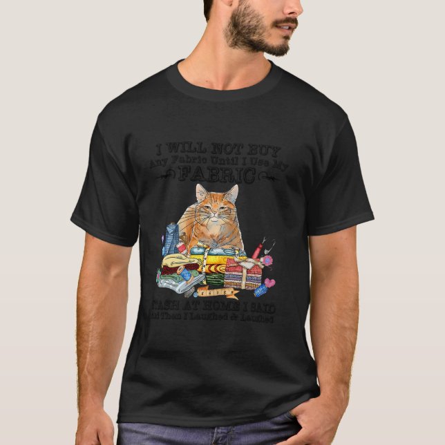 Camiseta Gracioso Calentamiento de gatos de coser Sayings C (Anverso)