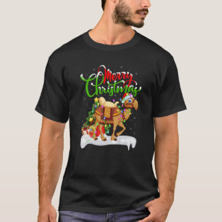Camiseta Gracioso camello Animal Lover Xmas Lighting Camel 