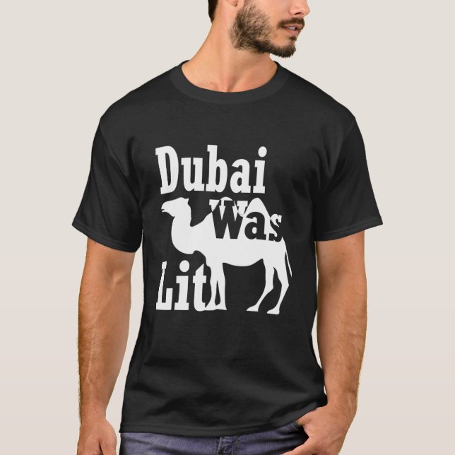 Camiseta Gracioso camello Riding Souvenir Regalo Dubai (Anverso)