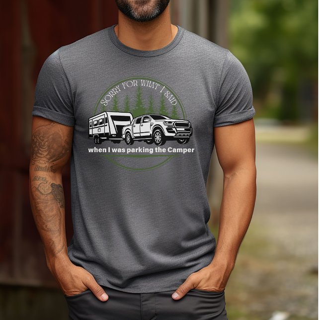 Camiseta Gracioso Camiler de Camping de impresión Green For (Subido por el creador)
